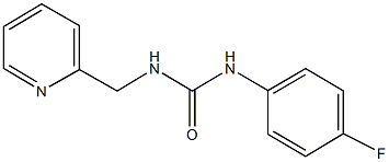 N-(4-fluorophenyl)-N'-(2-pyridinylmethyl)urea 结构式