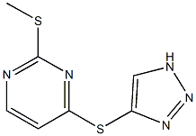 2-(methylsulfanyl)-4-(1H-1,2,3-triazol-4-ylsulfanyl)pyrimidine 结构式