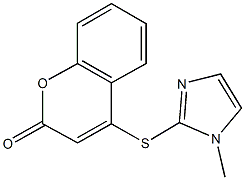 4-[(1-methyl-1H-imidazol-2-yl)sulfanyl]-2H-chromen-2-one 结构式