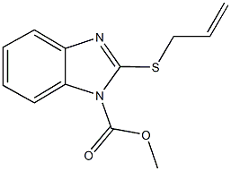 methyl 2-(allylsulfanyl)-1H-benzimidazole-1-carboxylate 结构式