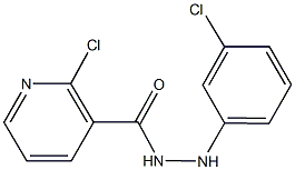 2-chloro-N'-(3-chlorophenyl)nicotinohydrazide 结构式