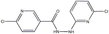 6-chloro-N'-(6-chloro-2-pyridinyl)nicotinohydrazide 结构式
