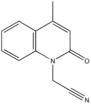 (4-methyl-2-oxo-1(2H)-quinolinyl)acetonitrile 结构式