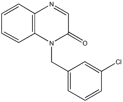 1-(3-chlorobenzyl)-2(1H)-quinoxalinone 结构式