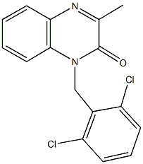 1-(2,6-dichlorobenzyl)-3-methyl-2(1H)-quinoxalinone 结构式