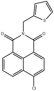 6-chloro-2-(2-thienylmethyl)-1H-benzo[de]isoquinoline-1,3(2H)-dione 结构式