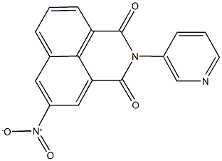 5-nitro-2-(3-pyridinyl)-1H-benzo[de]isoquinoline-1,3(2H)-dione 结构式