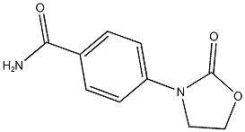 4-(2-oxo-1,3-oxazolidin-3-yl)benzamide 结构式