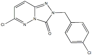 6-chloro-2-(4-chlorobenzyl)[1,2,4]triazolo[4,3-b]pyridazin-3(2H)-one 结构式