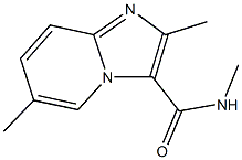 N,2,6-trimethylimidazo[1,2-a]pyridine-3-carboxamide 结构式