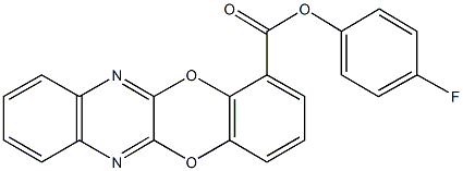 4-fluorophenyl [1,4]benzodioxino[2,3-b]quinoxaline-1-carboxylate 结构式