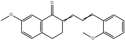 7-methoxy-2-[3-(2-methoxyphenyl)-2-propenylidene]-3,4-dihydro-1(2H)-naphthalenone 结构式