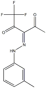 1,1,1-trifluoro-2,3,4-pentanetrione 3-[(3-methylphenyl)hydrazone] 结构式
