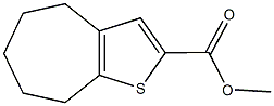 methyl 5,6,7,8-tetrahydro-4H-cyclohepta[b]thiophene-2-carboxylate 结构式