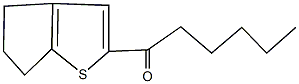 1-(5,6-dihydro-4H-cyclopenta[b]thien-2-yl)-1-hexanone 结构式