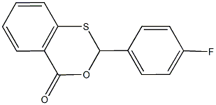 2-(4-fluorophenyl)-4H-3,1-benzoxathiin-4-one 结构式