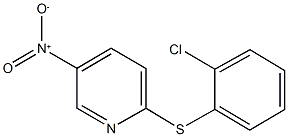 2-[(2-chlorophenyl)sulfanyl]-5-nitropyridine 结构式