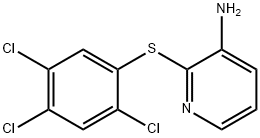 2-[(2,4,5-trichlorophenyl)sulfanyl]-3-pyridinamine 结构式