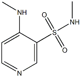 N-methyl-4-(methylamino)-3-pyridinesulfonamide 结构式