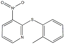 3-nitro-2-[(2-methylphenyl)sulfanyl]pyridine 结构式