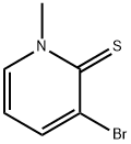 3-bromo-1-methyl-2(1H)-pyridinethione 结构式