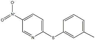 5-nitro-2-[(3-methylphenyl)sulfanyl]pyridine 结构式