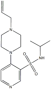 4-(4-allyl-1-piperazinyl)-N-isopropyl-3-pyridinesulfonamide 结构式