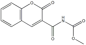 methyl (2-oxo-2H-chromen-3-yl)carbonylcarbamate 结构式