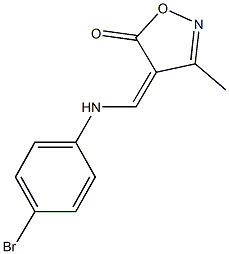 4-[(4-bromoanilino)methylene]-3-methyl-5(4H)-isoxazolone 结构式