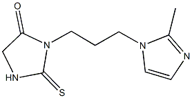 3-[3-(2-methyl-1H-imidazol-1-yl)propyl]-2-thioxo-4-imidazolidinone 结构式