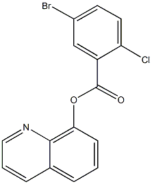 8-quinolinyl 5-bromo-2-chlorobenzoate 结构式