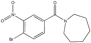 1-{4-bromo-3-nitrobenzoyl}azepane 结构式