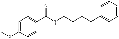 4-methoxy-N-(4-phenylbutyl)benzamide 结构式