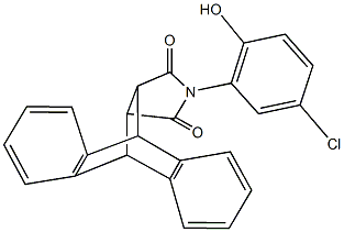 17-(5-chloro-2-hydroxyphenyl)-17-azapentacyclo[6.6.5.0~2,7~.0~9,14~.0~15,19~]nonadeca-2,4,6,9,11,13-hexaene-16,18-dione 结构式