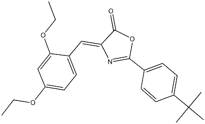 2-(4-tert-butylphenyl)-4-(2,4-diethoxybenzylidene)-1,3-oxazol-5(4H)-one 结构式