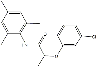 2-(3-chlorophenoxy)-N-mesitylpropanamide 结构式