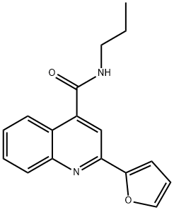 2-(2-furyl)-N-propyl-4-quinolinecarboxamide 结构式