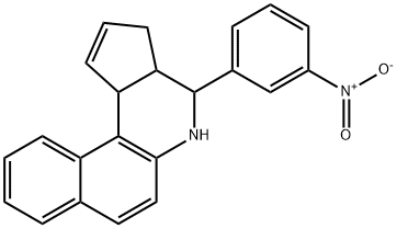 4-{3-nitrophenyl}-3a,4,5,11c-tetrahydro-3H-benzo[f]cyclopenta[c]quinoline 结构式