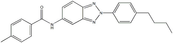 N-[2-(4-butylphenyl)-2H-1,2,3-benzotriazol-5-yl]-4-methylbenzamide 结构式