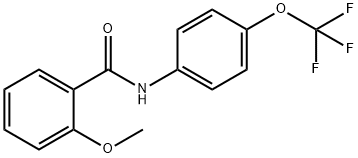 2-METHOXY-N-[4-(TRIFLUOROMETHOXY)PHENYL]BENZAMIDE 结构式