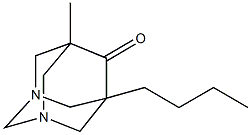 5-butyl-7-methyl-1,3-diazatricyclo[3.3.1.1~3,7~]decan-6-one 结构式