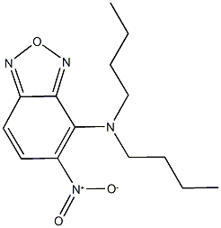 4-(dibutylamino)-5-nitro-2,1,3-benzoxadiazole 结构式