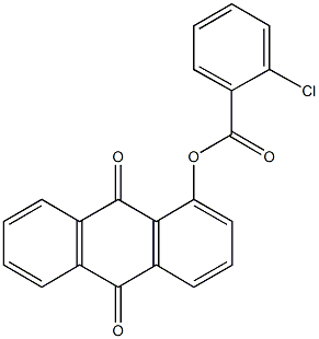 9,10-dioxo-9,10-dihydro-1-anthracenyl 2-chlorobenzoate 结构式