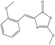 4-(2-methoxybenzylidene)-2-(methylsulfanyl)-1,3-thiazol-5(4H)-one 结构式