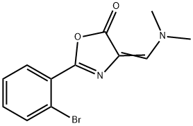 2-(2-bromophenyl)-4-[(dimethylamino)methylene]-1,3-oxazol-5(4H)-one 结构式