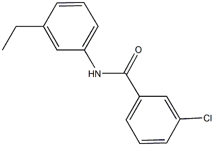 3-chloro-N-(3-ethylphenyl)benzamide 结构式