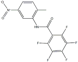 2,3,4,5,6-pentafluoro-N-{5-nitro-2-methylphenyl}benzamide 结构式