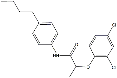 N-(4-butylphenyl)-2-(2,4-dichlorophenoxy)propanamide 结构式