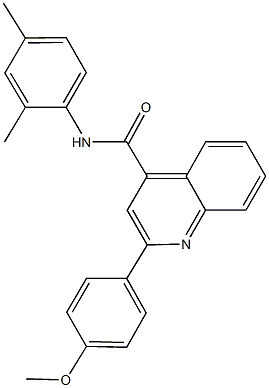 N-(2,4-dimethylphenyl)-2-(4-methoxyphenyl)-4-quinolinecarboxamide 结构式