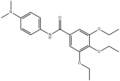 N-[4-(dimethylamino)phenyl]-3,4,5-triethoxybenzamide 结构式
